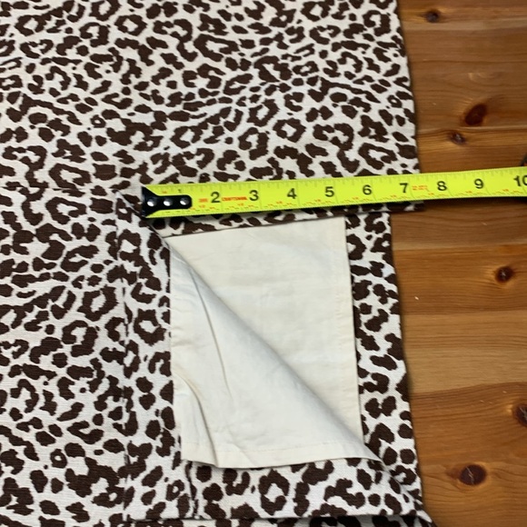 J.Crew NWT Pencil Skirt #2, 100% Linen, Animal Print, Lining w Stretch - Picture 7 of 14